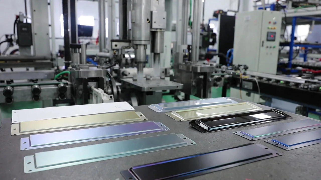Custom nameplate design production process by King Epoxy Emblem Co., Ltd, showing injection-molded plastic nameplates with durable finishes.